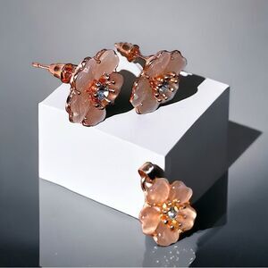 Rose Gold lEarrings & Pendant l Post l New